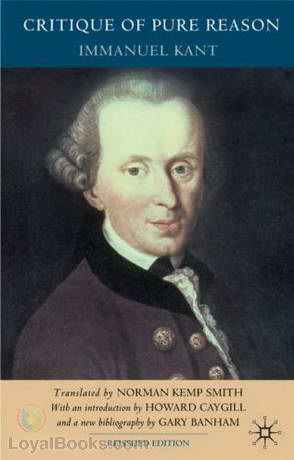 The Critique of Pure Reason By Immanuel Kant INTRODUCTION
