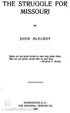 The Struggle for Missouri John McElroy